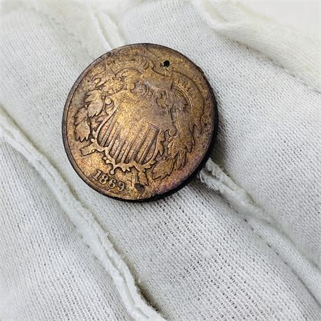 1869 US 2 Cent Piece