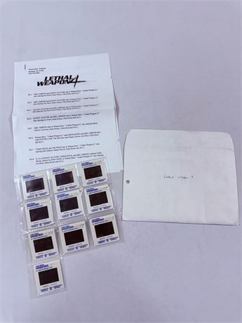 Lethal Weapon 4 Original 35mm Movie Production Slides