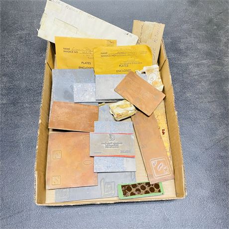 Vintage Printing Dyes / Plates