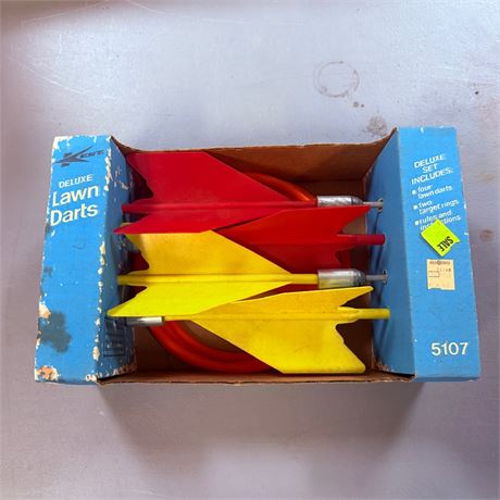 NOS Vintage Lawn Darts Set