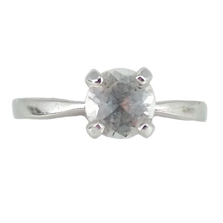 Avon Sterling Silver Solitaire Cubic Zirconia Ring