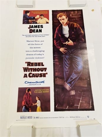 Rebel Without a Cause 27x40 Movie Poster - Rolled, Unused