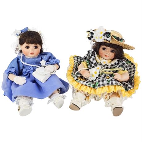 Marie Osmond "Olive Mat Twosome Tiny Tots" Dolls