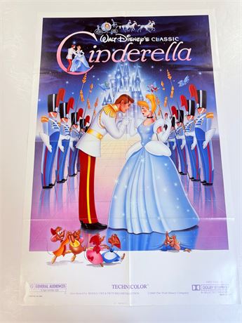 Cinderella Original 27x41 Movie Poster