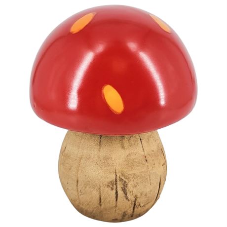 Vintage 5" Ceramic Mushroom