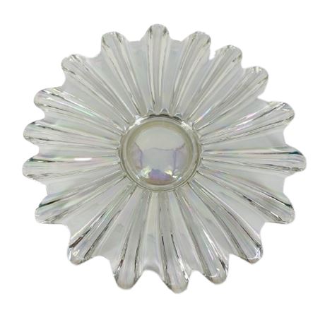 1950s Federal Glass Iridescent Carnival Glass Platter