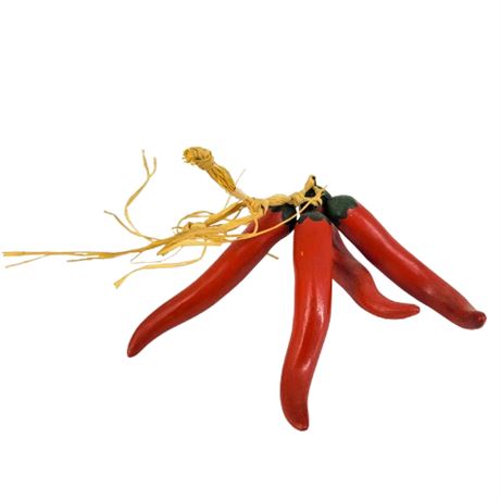 Hand Painted Pottery Chili Peppers