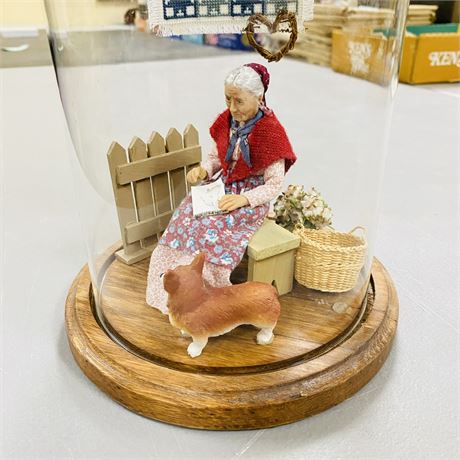 Vintage Miniature Scene in Globe