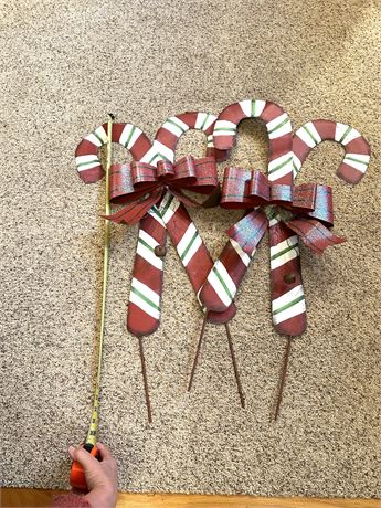 Holiday Decor Candy Canes for Outdoor Use