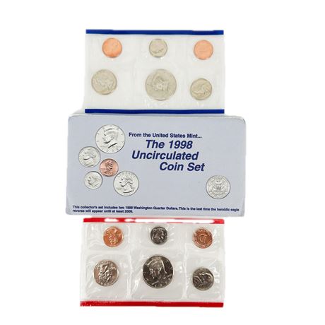 United States Mint 1998 Uncirculated Coin Set