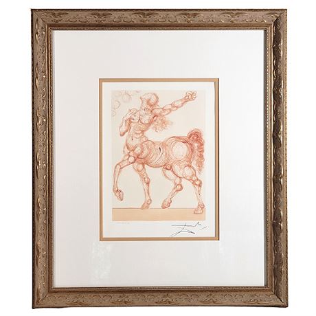 Salvador Dali "The Centaur" Limited Edition Offset Lithograph Print