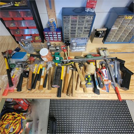 Large Hammer / Assorted Tool Lot