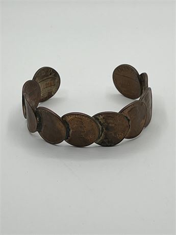 Coin cuff bracelet