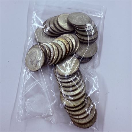 $20 Kennedy 40% Silver Halves 1965-1969