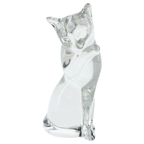 Vintage Lenox Crystal "Fancy Cat: Preen" Cat Figurine