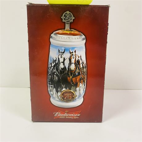 2008 Budweiser Clydesdale Stein Mint in Orig Box