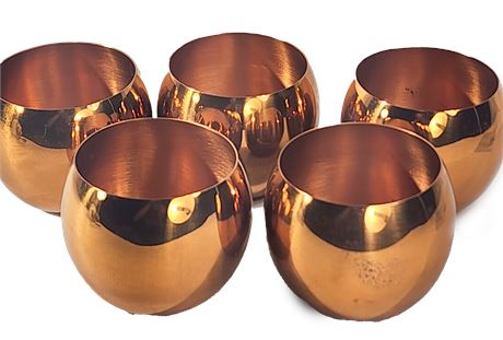 Coppercraft Set of 5 Roly Poly Cups