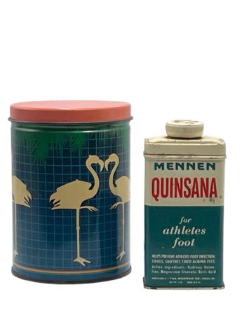 Flamingo tin and Menen tin lot