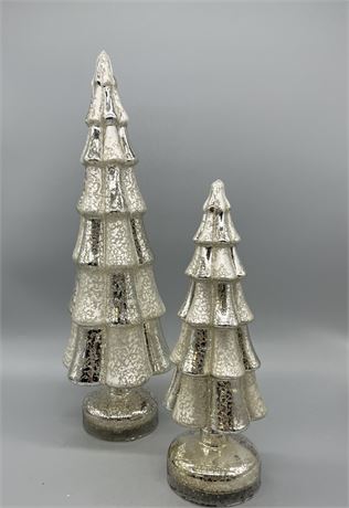 Pair Battery Operated LED Trees