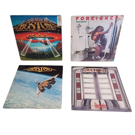 Vintage Vinyl Classic Rock Record Lot, 12"