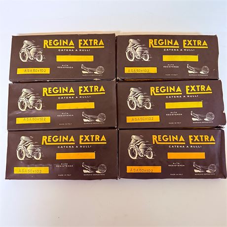 6 NOS Regina Motorcycle Chains ASA 50x102