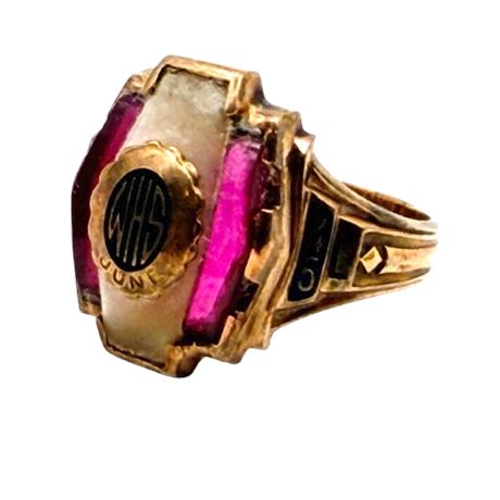 Vintage June 1945 10K HS Ring