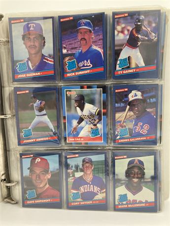 WHOLE BINDER 23 PAGES OF EXCEPTIONAL BASEBALL CARDS
