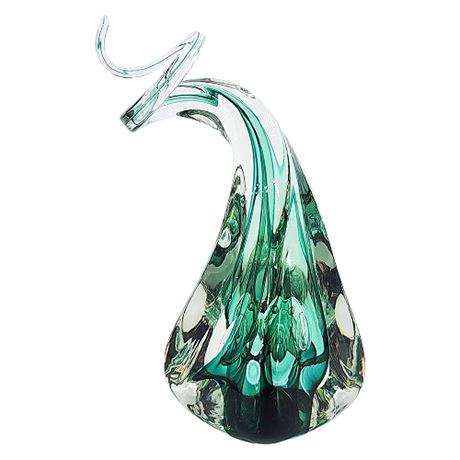 Signed Robert Buick Art Glass Swirl Sculpture