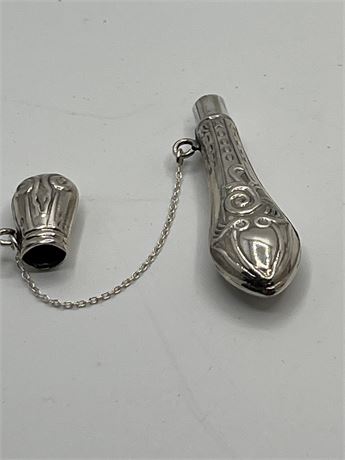 Art Nouveau silver needle case marked 925