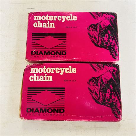 2 NOS Diamond Motorcycle Chains