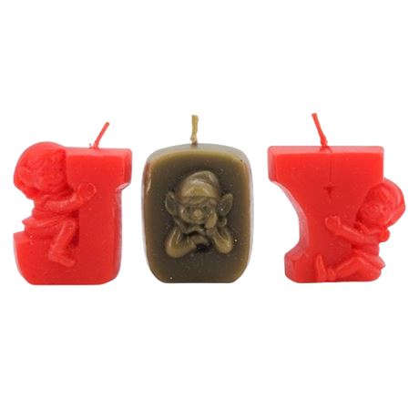 Vintage 1984 Avon "Joyous Message" Scented Pixie/Elf Mini Candles