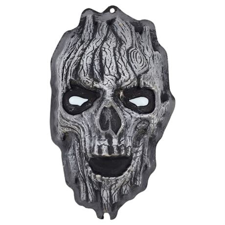 Vintage Haunted Tree Molded Plastic Halloween Decor