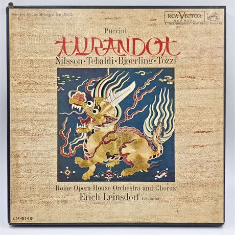 1960 Puccini Nilsson Tebaldi Bjoerling Tozzi 3 LP set