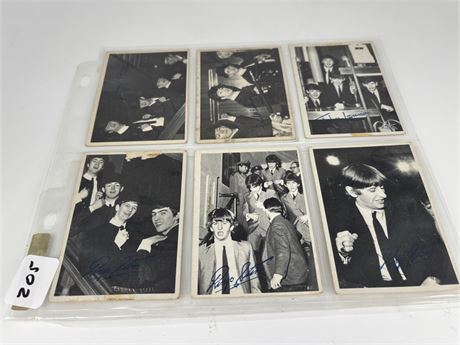 6 Beatles Trading Cards