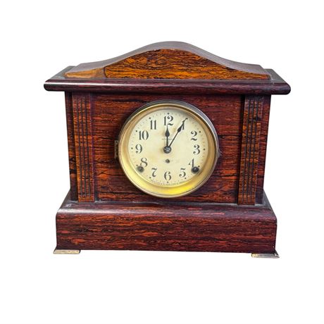 Seth Thomas Mantle Clock with Brass Feet