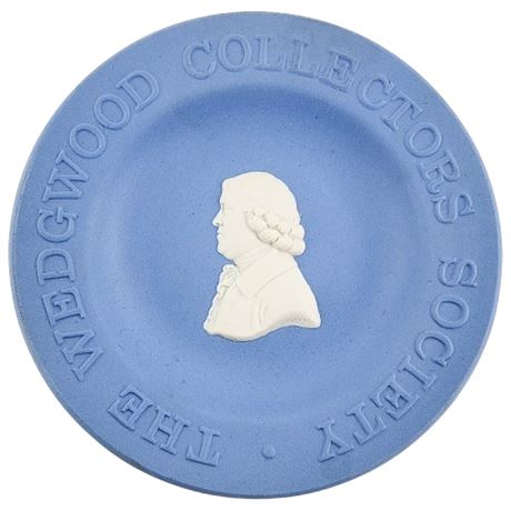 Vintage Wedgwood Collectors Society Jasperware Plate, w/ Box