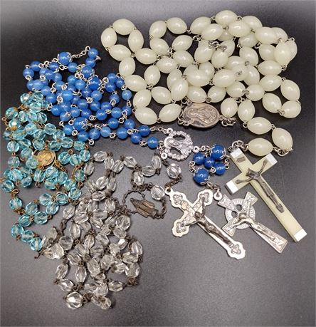 Lot of 4- Rosaries AS-IS