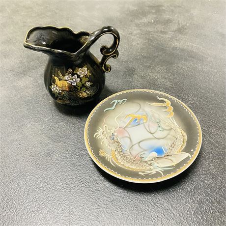 Vintage Creamer + Saucer