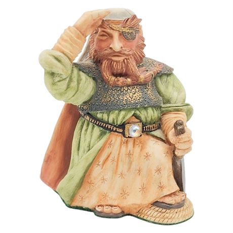 Vintage Krystonia Tulan Figurine w/ Crystal Ball