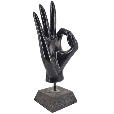 TJ Maxx "OK" Hand Sculpture on Base
