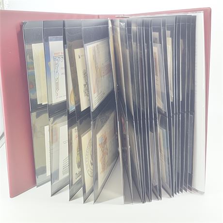 Hardcover Binder Full of FDIC Collectible FDC Envelopes