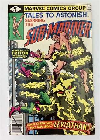40 cent No 3 1979 Sub-Mariner Marvel Comics Group Comic