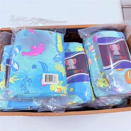 12 New Baby Blankets - 31x41” - Whale Pattern