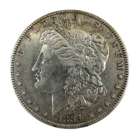 1884 P Morgan Silver Dollar