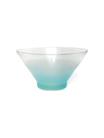 MCM Blendo Frosted Aqua Punch/Chip Bowl