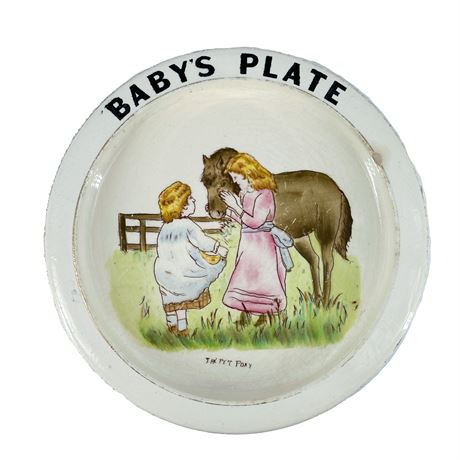 Antique Porcelain Baby Bowl by Carlton Ware