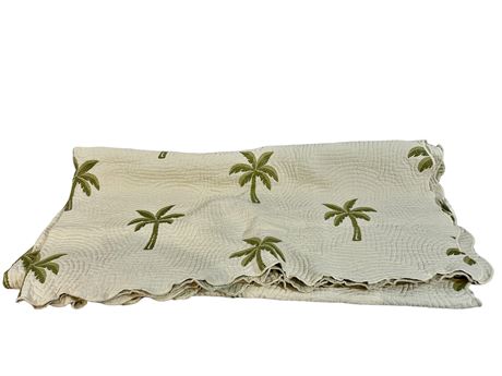 Waverly Palm Tree Bed Spread