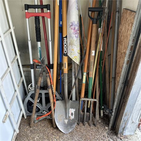 Lot of Yard Tools & Garden Implements