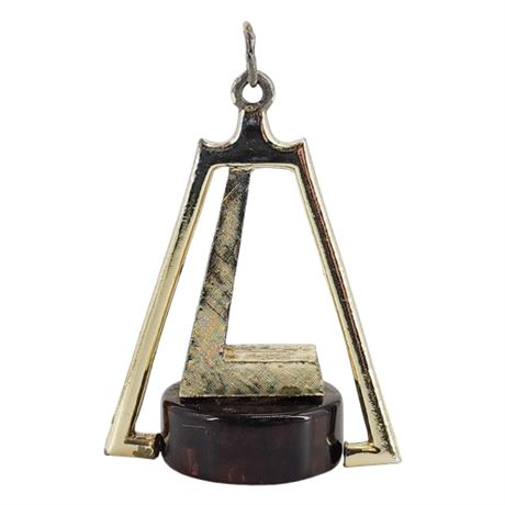 Large Vintage "L" Initial Pendant