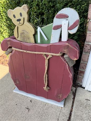 Wood Christmas Stocking